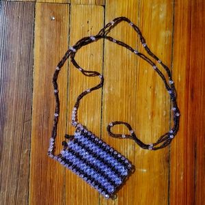 Beads crossbody key holder
